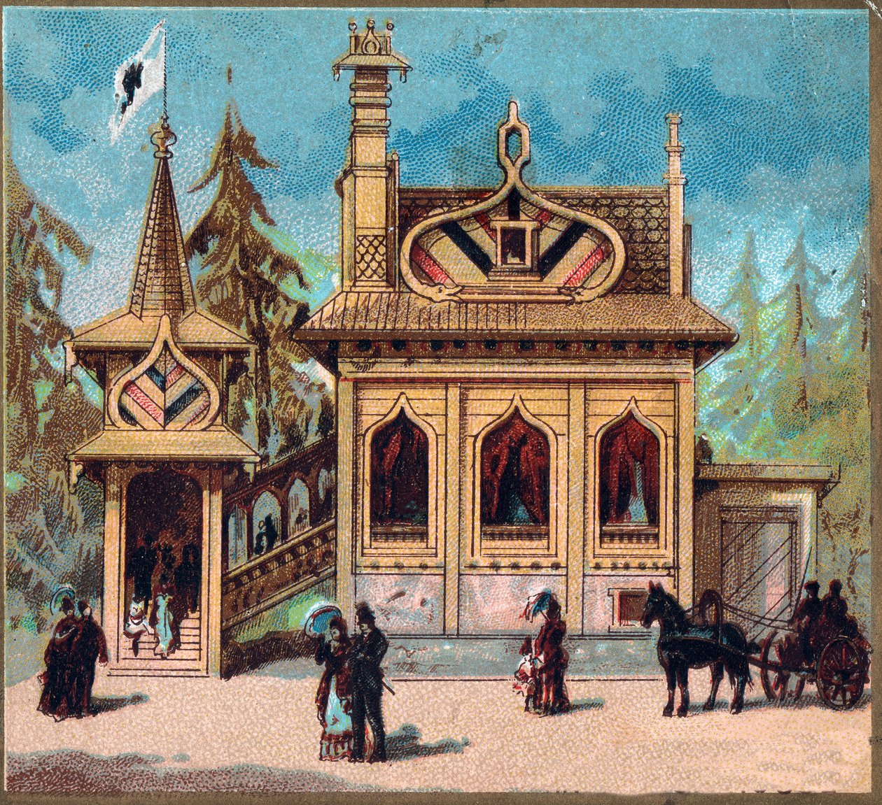 Paris. Verdensutstilling fra 1889: Russisk residens. av French School
