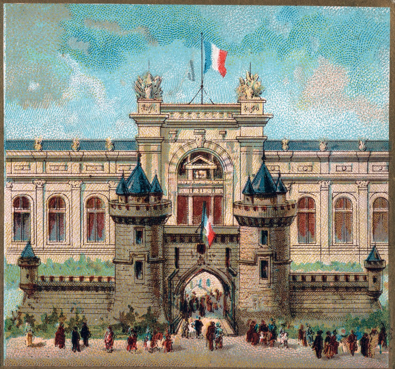 Paris. Verdensutstilling fra 1889: Krigspalasset. av French School
