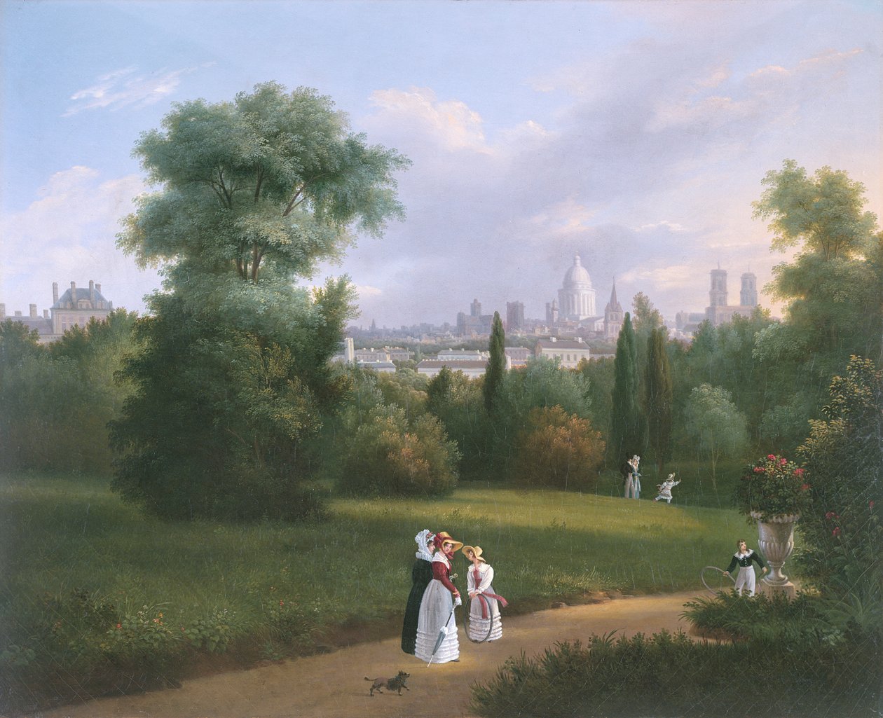 Paris fra Folie-Beaujon, ca. 1830 av French School