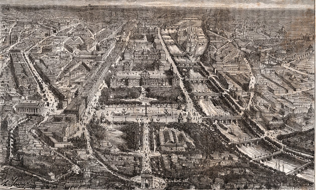 Paris sett fra Triumfbuen de l