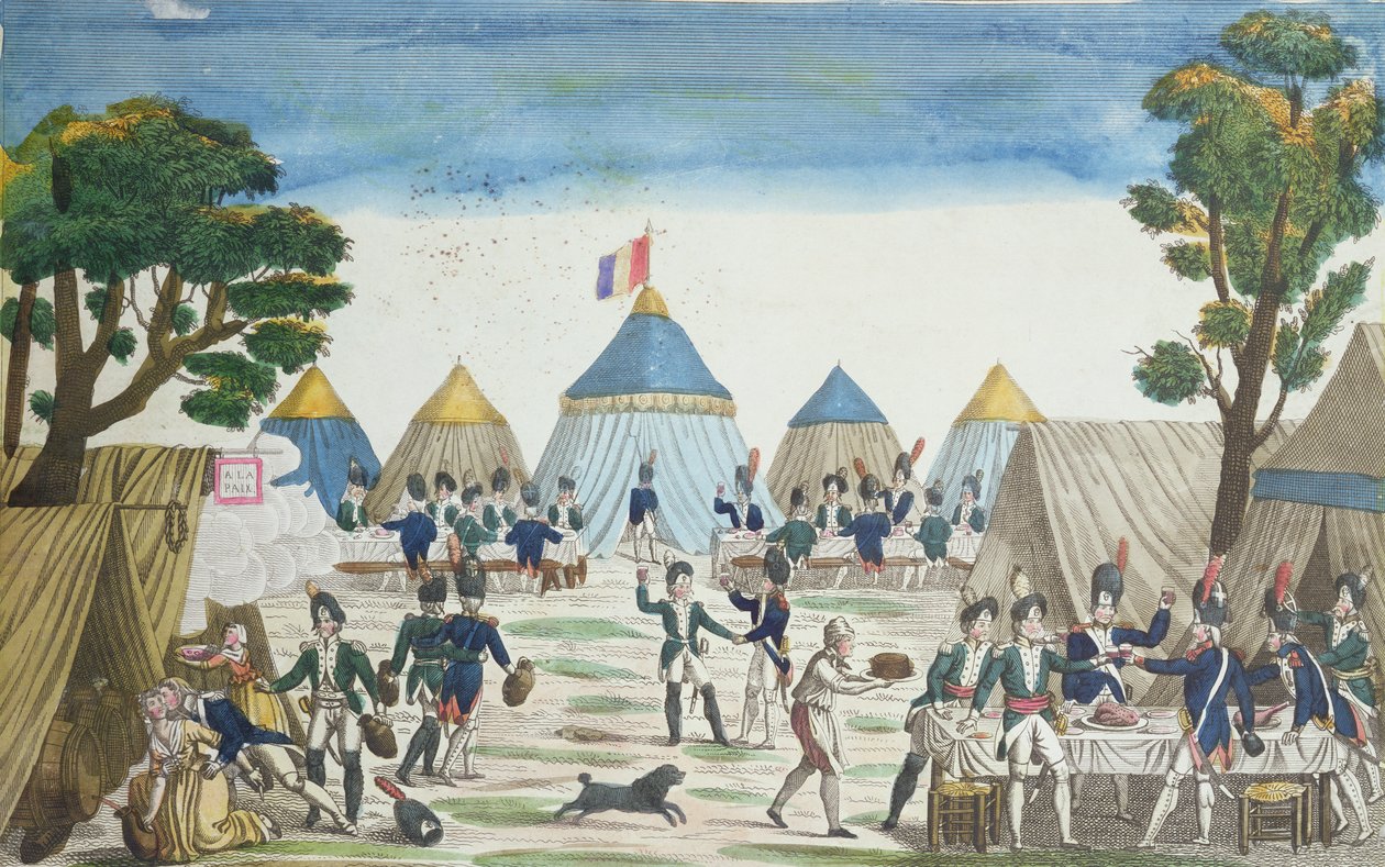 Parti gitt til de russiske grenaderene av grenaderene i Grande Armée, 30. juni 1807 av French School