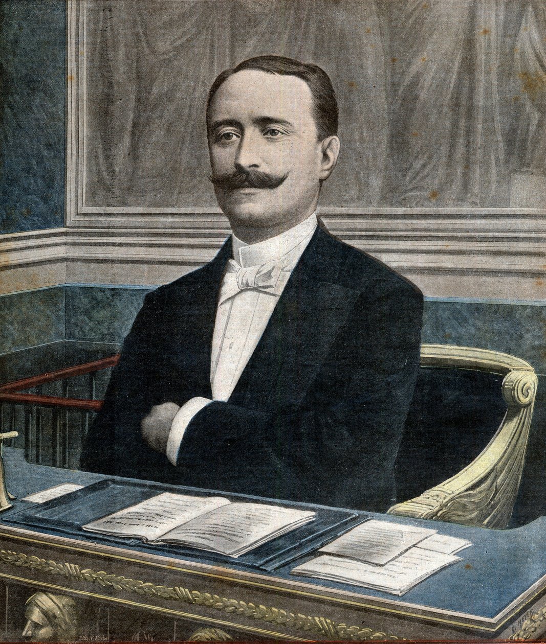 Paul Deschanel (1855-1922), ny president i Deputertkammeret - Forsiden til avisen "Le Petit Journal" 26. juni av French School
