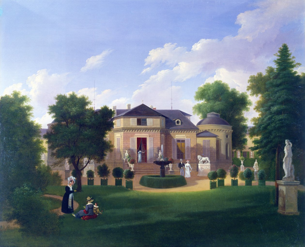 Paviljongen til Folie-Beaujon i Paris, ca. 1830 av French School