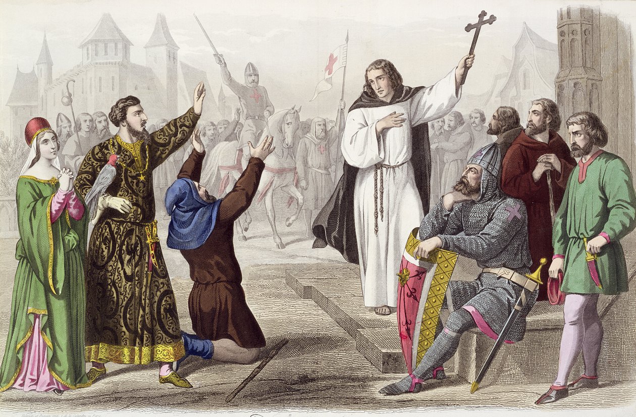 Eremitten Peter (1050-1115) forkynte under det første korstoget i 1095 av French School