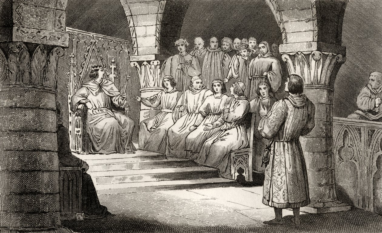 Philippe V (1293-1322) den høye og generalstatene avviser pretensjonene til Jeanne II, fra 