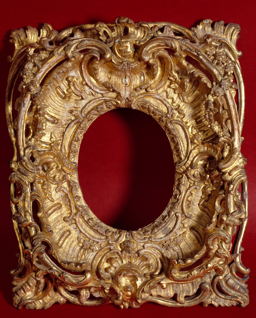 Bilderamme i forgylt tre. Frankrike 1700-tallet. Paris, dekorativ kunst av French School