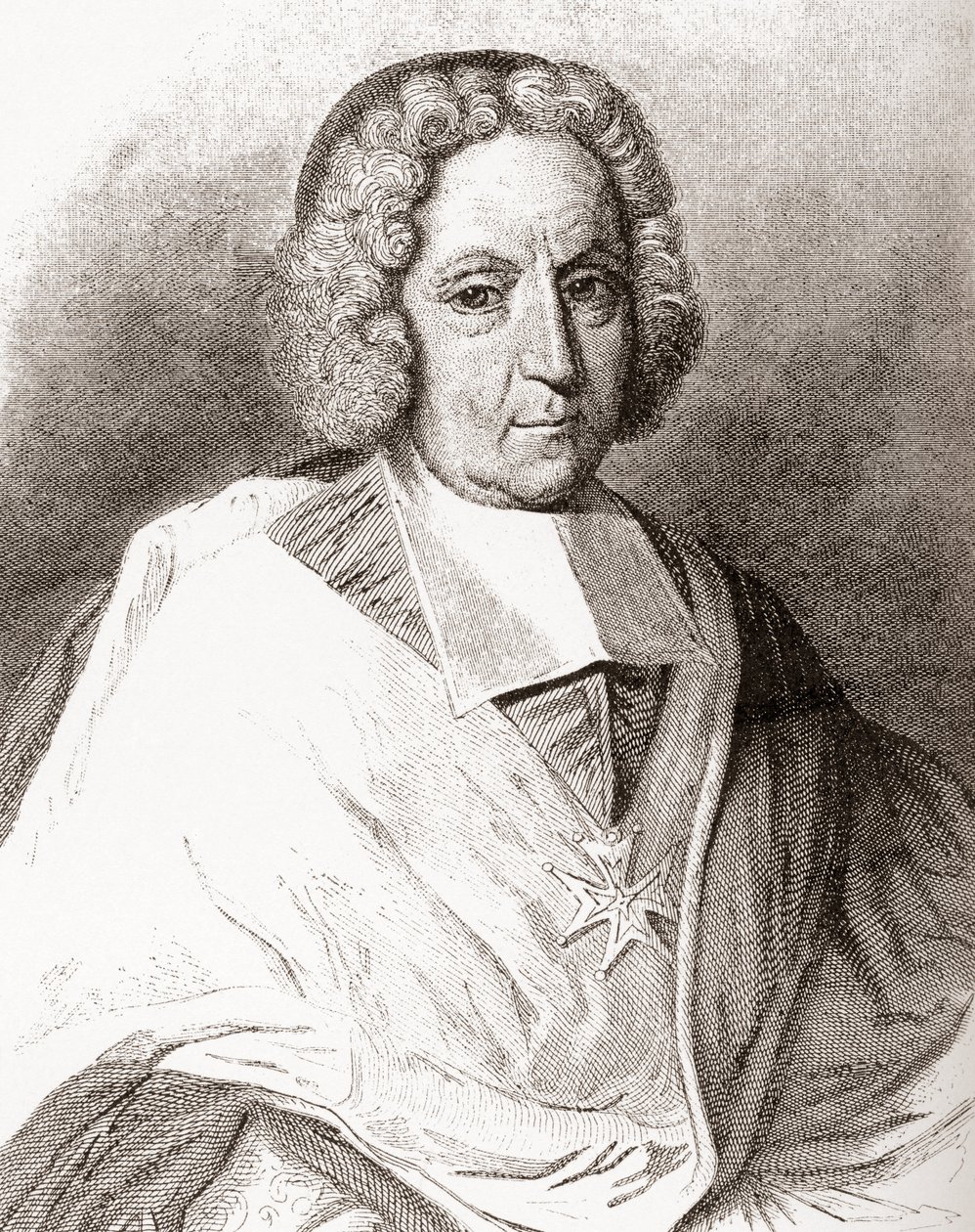 Pierre-Paul Guérin de Tencin, 1679-1758. Fransk kirkelig, erkebiskop av Embrun og Lyon, og kardinal. Fra Les Heures Libres utgitt 1908. av French School