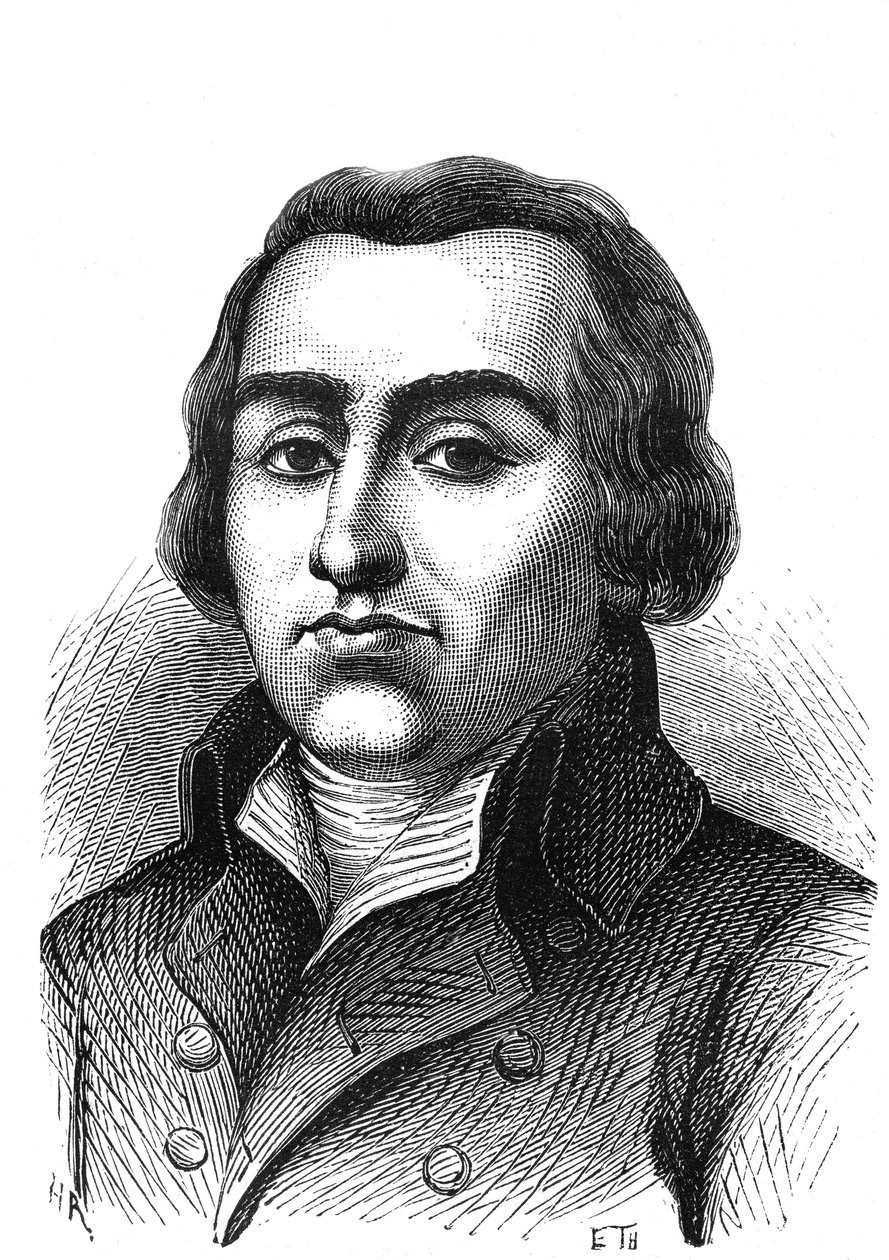 Pierre Joseph CAMBON (1756-1820), negociant i lerret og stedfortreder ved National Convention - Gravering 1864 av French School