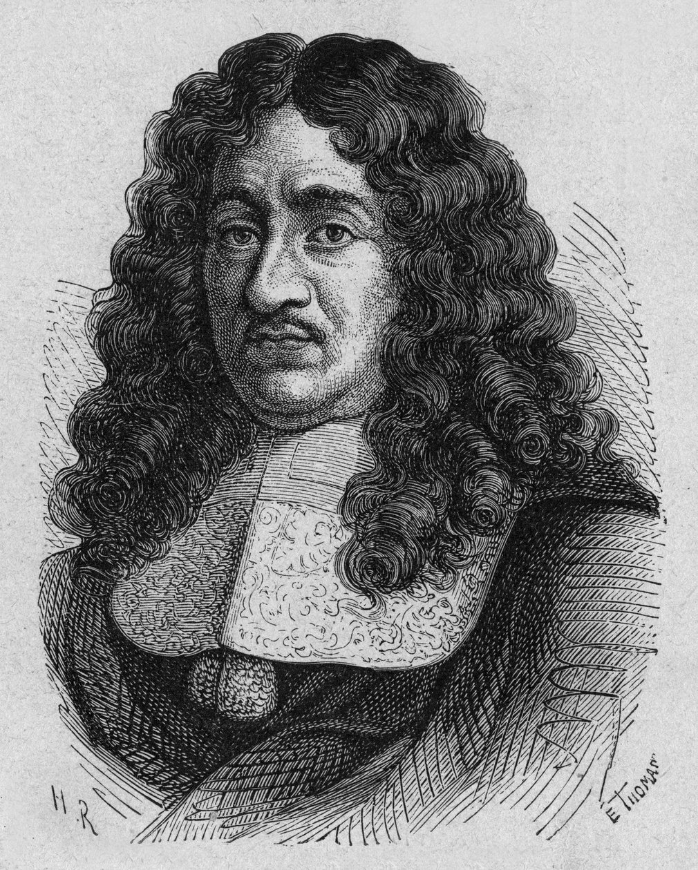 Pierre Paul Riquet (1609?-1680) fransk forretningsmann han var en pioner om arbeiderrettigheter han designet og finansierte den sørlige kanalen, gravering av French School