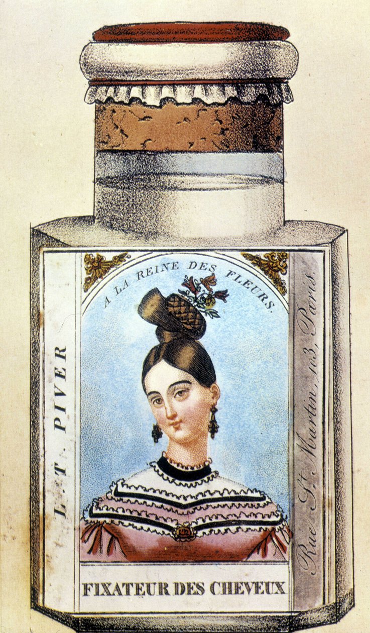 Piver Hair Fixer Bottle, cirka 1830 av French School