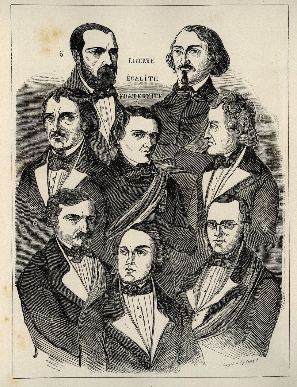 Plakatvalg 1848 - Franske republikanske politikere av French School