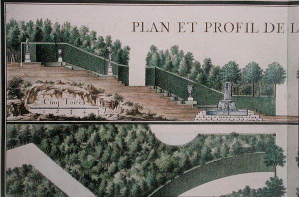 Plan og tverrsnitt av Grove, fra 