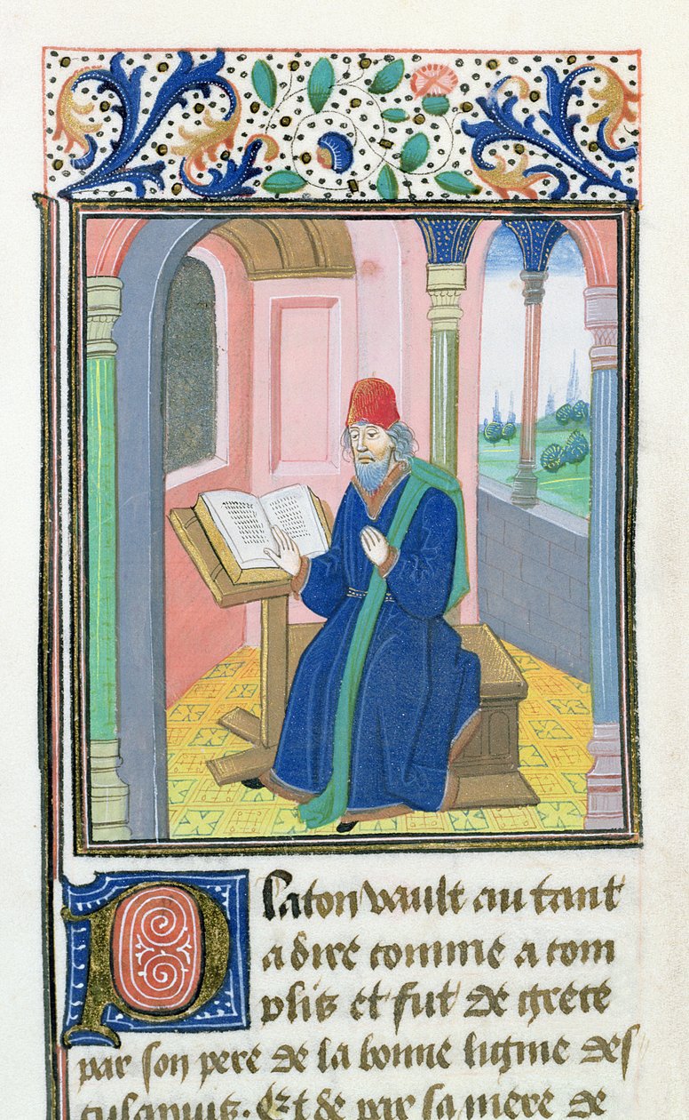 Platon, fra History of the Philosophers, sent på 1400-tallet av French School