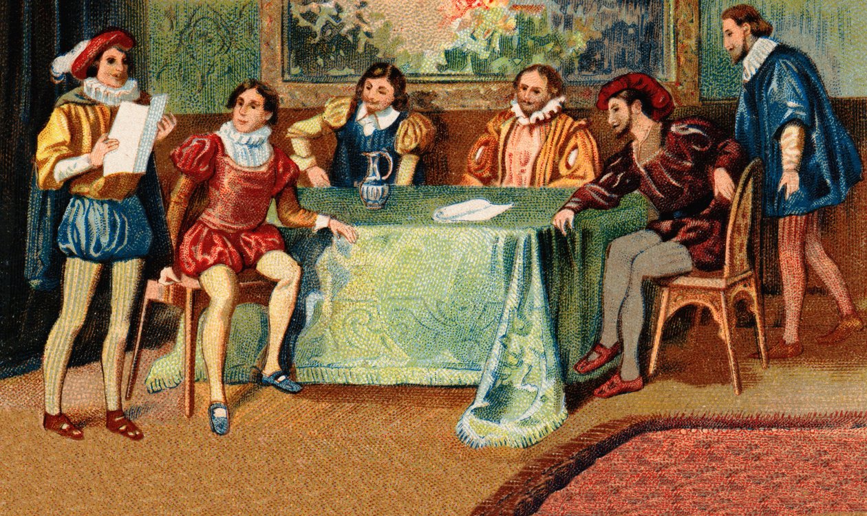 Pleiader hos Ronsard. Poetene Joachim du Bellay (1522-1560), Jean Antoine de Baif (1532-1589), Jean Dorat (Auratus med hans virkelige navn Jean Dinemandi av French School