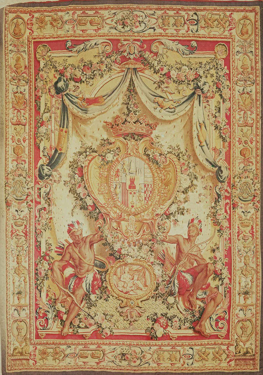 Portiere med våpenskjoldet til Louis-Antoine de Pardaillan de Gondrin, hertugen av Antin, Gobelins fabrikk, 1708-36 av French School