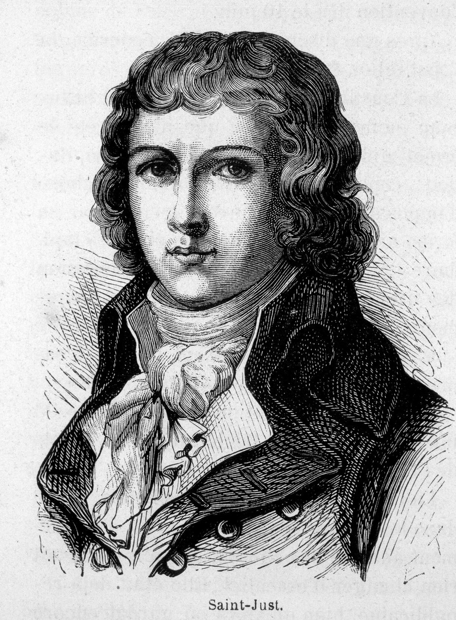 Portrait de Saint Just (Saint-Just av French School