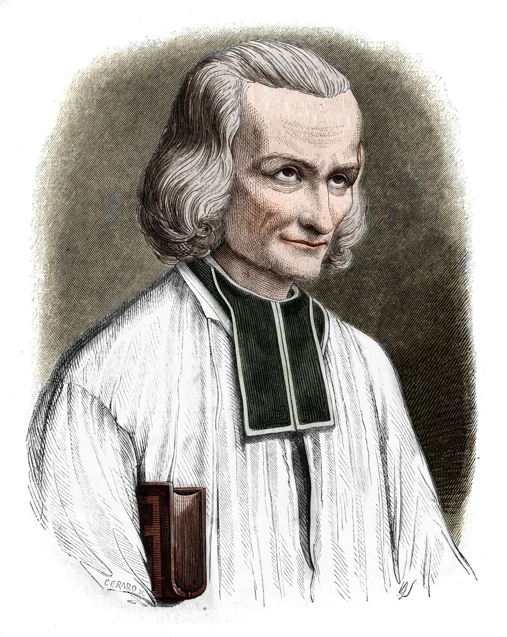 Portrett av Abbe Jean Marie Vianney (Vianey, Viannay, Viennet), kjent som Cure d