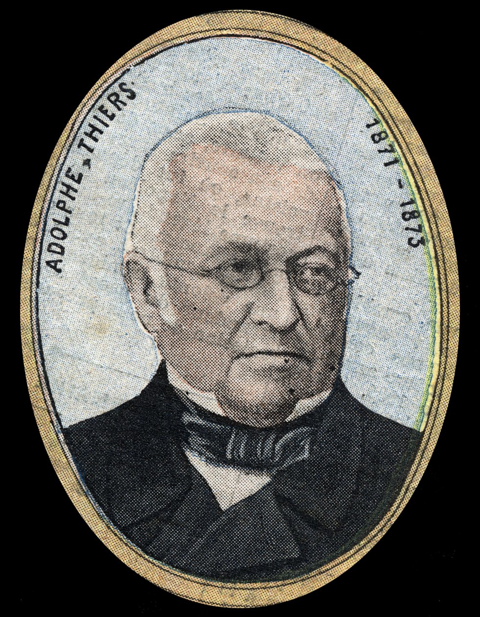 Portrett av Adolphe Thiers (1797-1877), president i den franske republikken. av French School