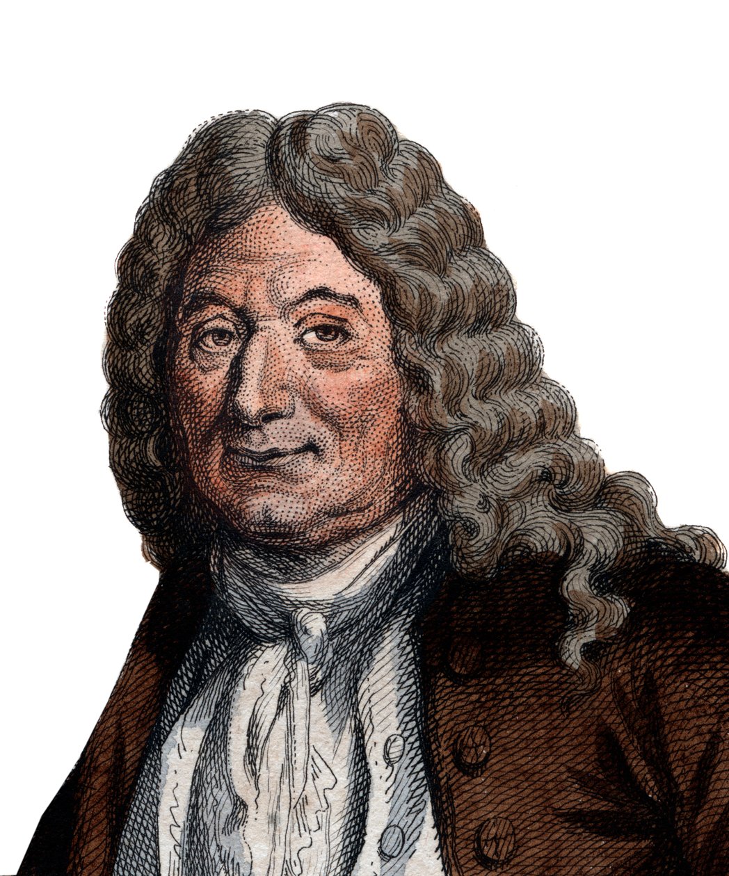 Portrett av Alain Rene Lesage (Le Sage) (1668-1747), fransk romanforfatter og dramatiker. av French School