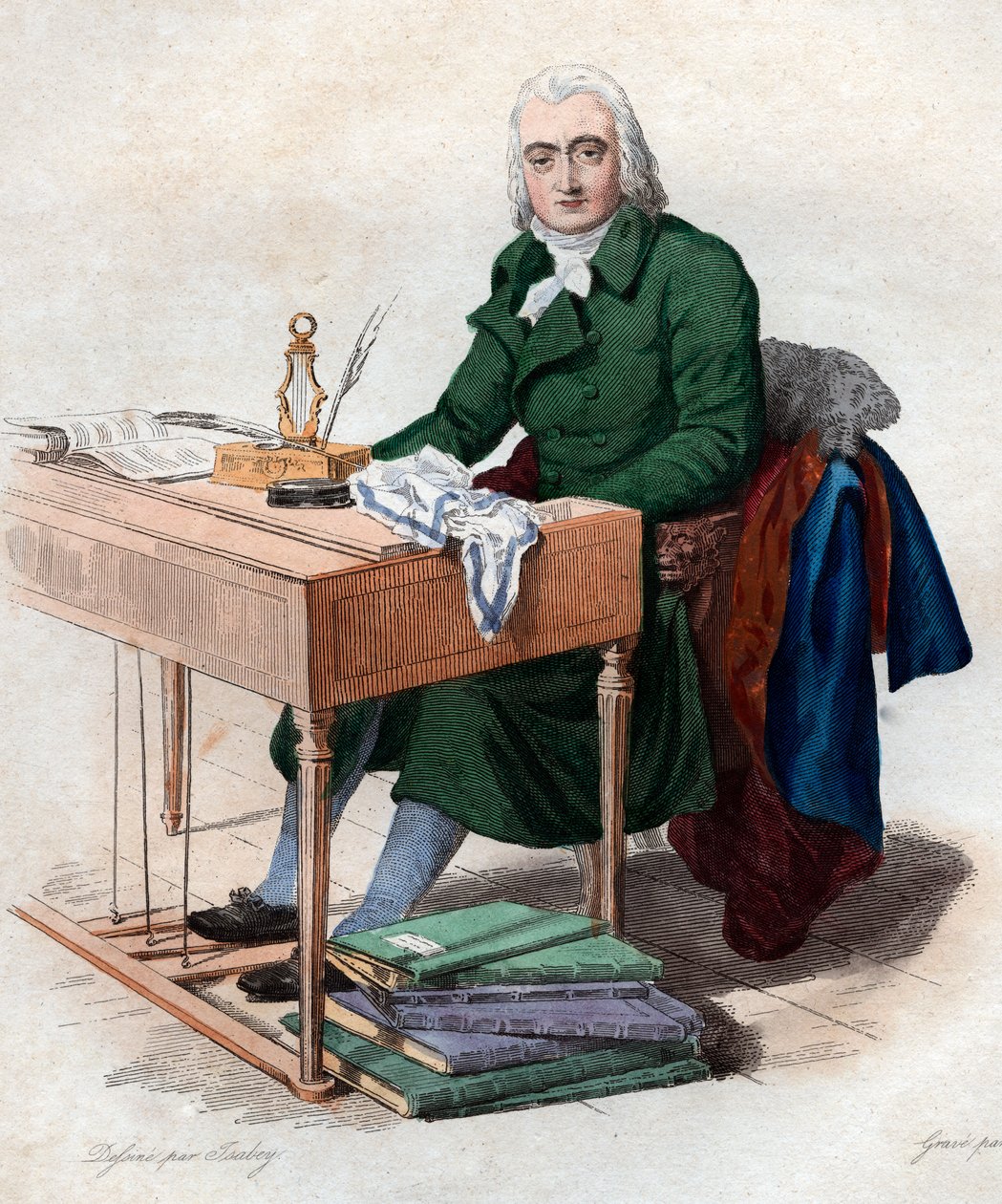 Portrett av Andre Ernest Modeste Gretry (1741-1813), fransk komponist. av French School