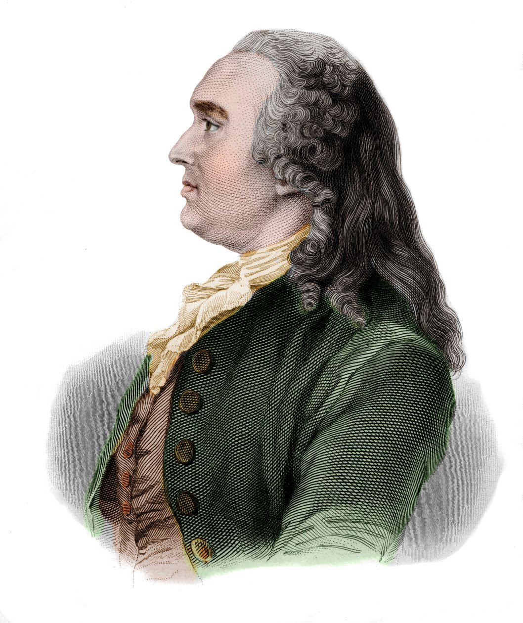 Portrett av Anne Robert Jacques Turgot, baron de lAulne (1727-1781) fransk økonom og statsmann. av French School