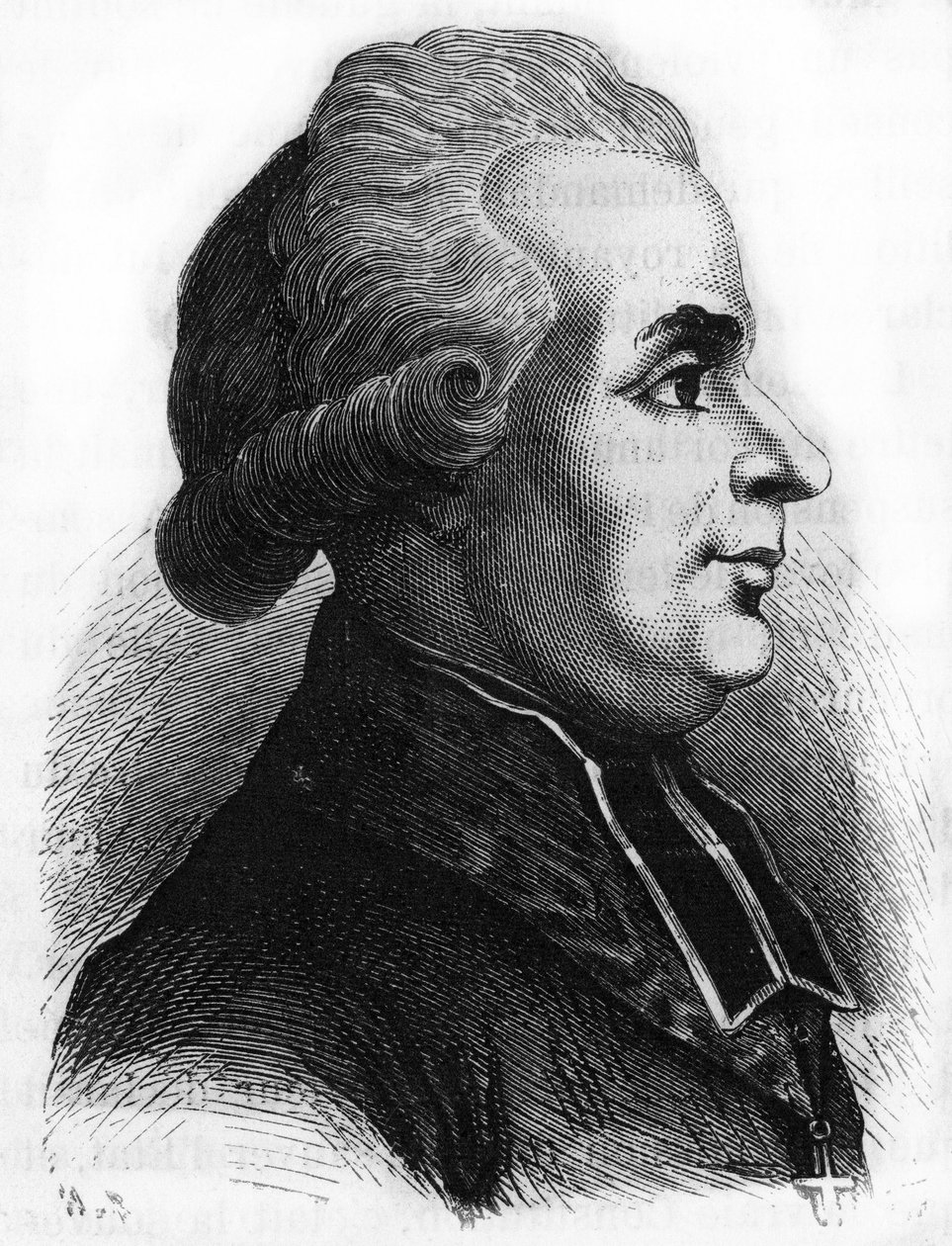 Portrett av Antoine-Adrien (Antoine Adrien) Lamoureux (1742-1794) fransk lazaristisk religiøs politiker under den franske revolusjonen. av French School