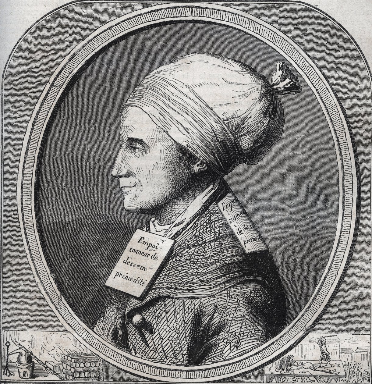 Portrett av Antoine-Francois (Antoine Francois) Desrues (1744-1777) Fransk gift - Gravering i "" Causes celebres de tous les peuple"" av Armand Fouquier (1817-18?) 1858-1867 - privat samling av French School