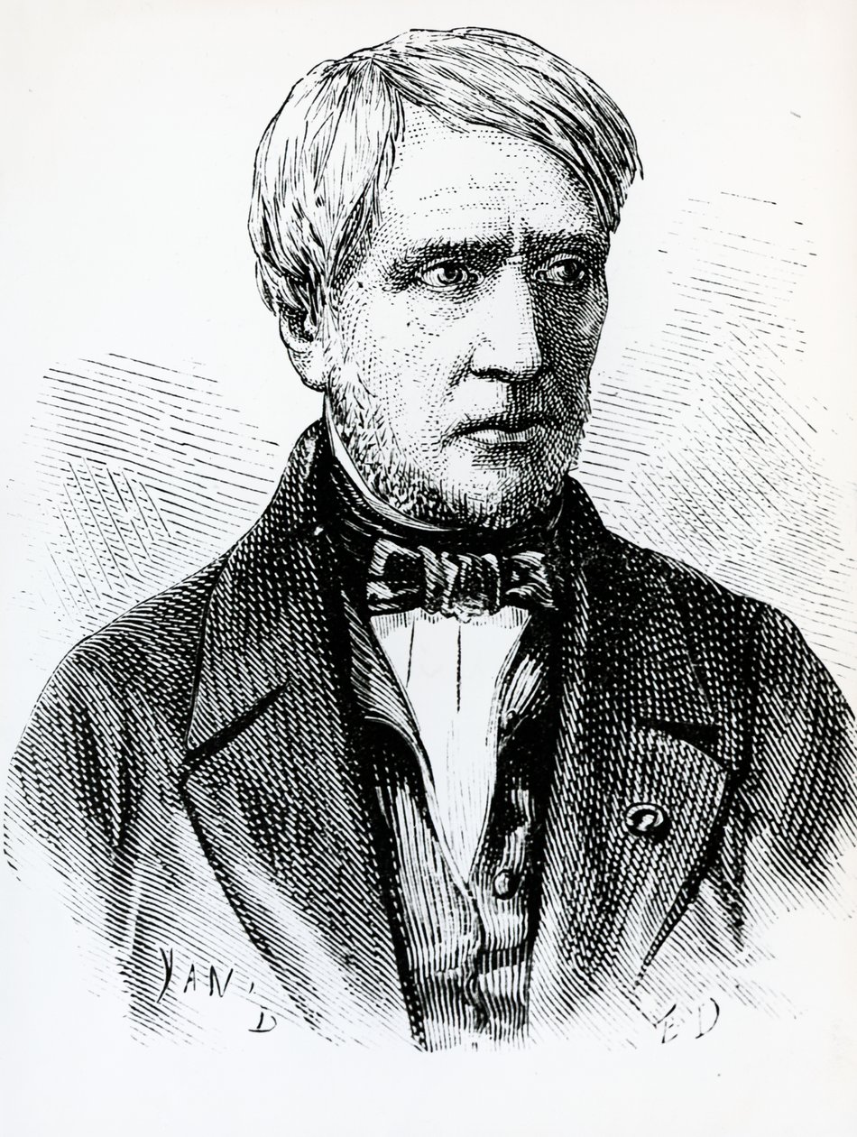 Portrett av Antoine Cesar Becquerel (1788-1878), fransk fysiker, Frankrike av French School