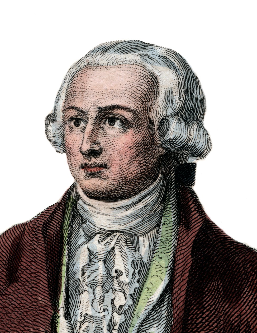 Portrett av Antoine Laurent de Lavoisier (1743-1794), fransk kjemiker. av French School