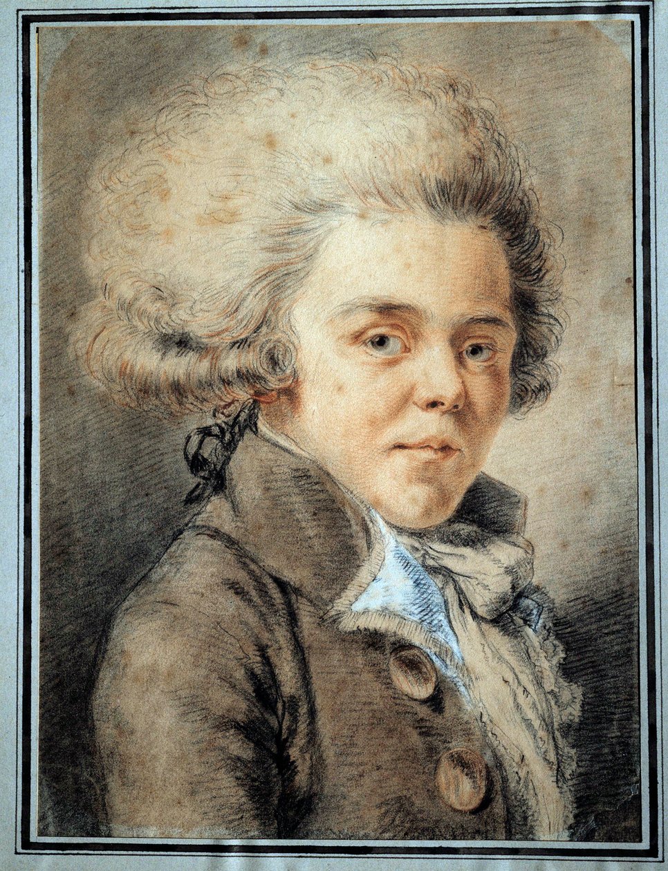 Portrett av Antoine de Rivarol (1753-1801) fransk polemist og skribent Akvarell av den franske skolen av French School