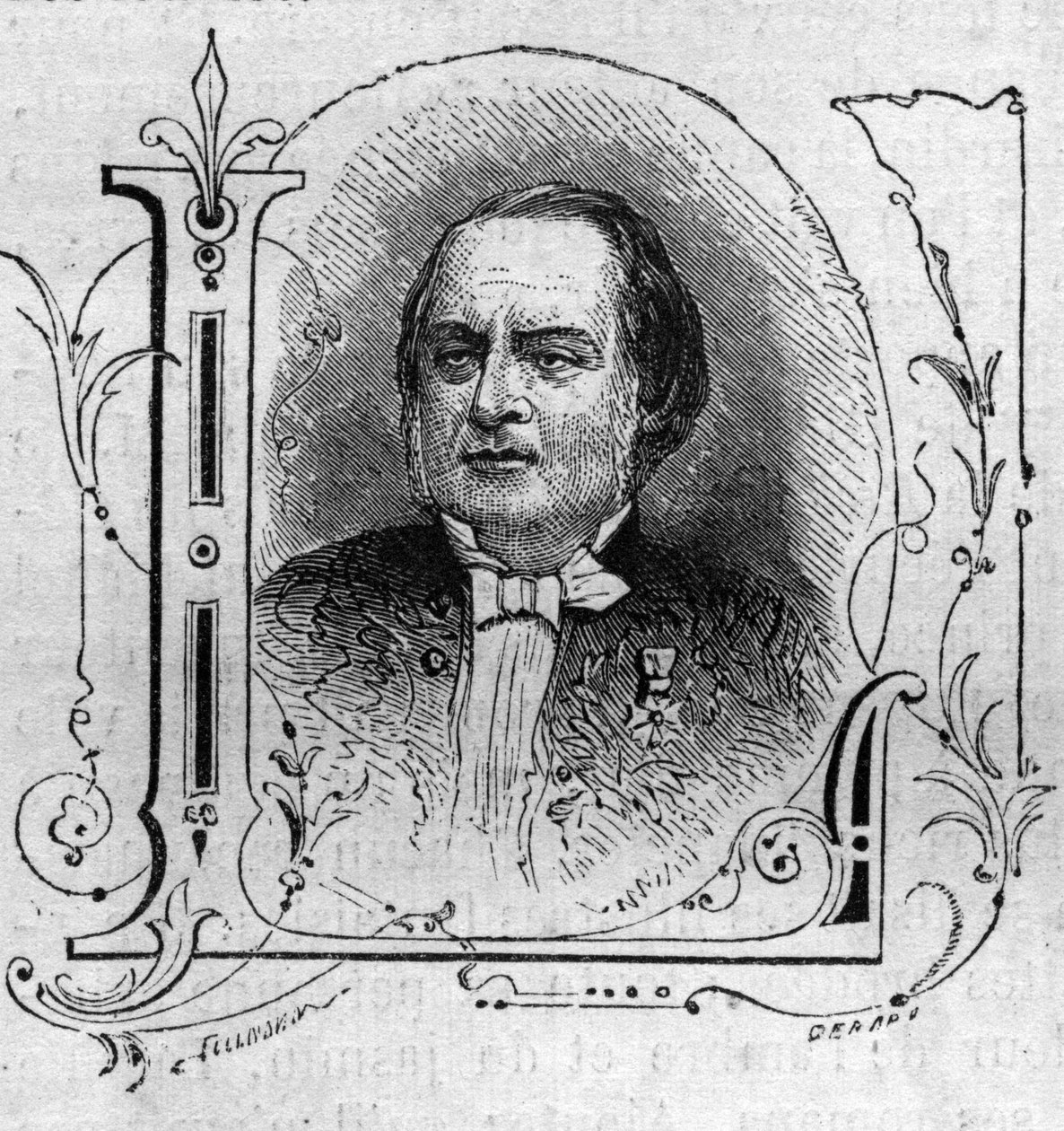 Portrett av Antonin Louis Clapisson (1808-1866), fransk komponist. av French School
