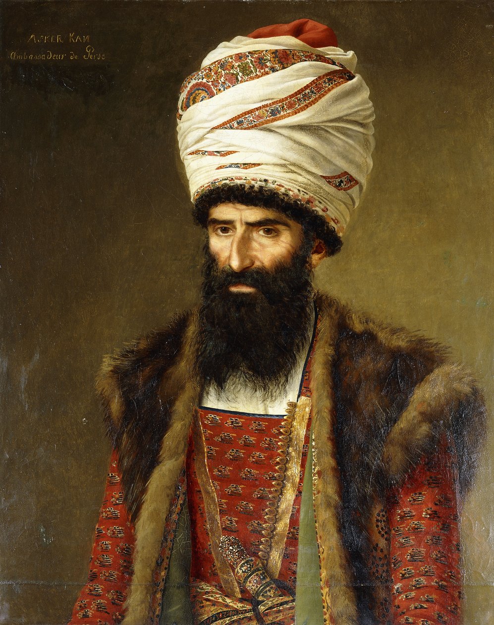 Portrett av Asghar Khan, Persias ambassadør, 1808 av French School