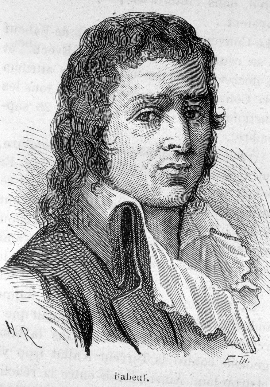 Portrett av Babeuf dit Gracchus, fransk revolusjonær (1760-1797) - i "" L