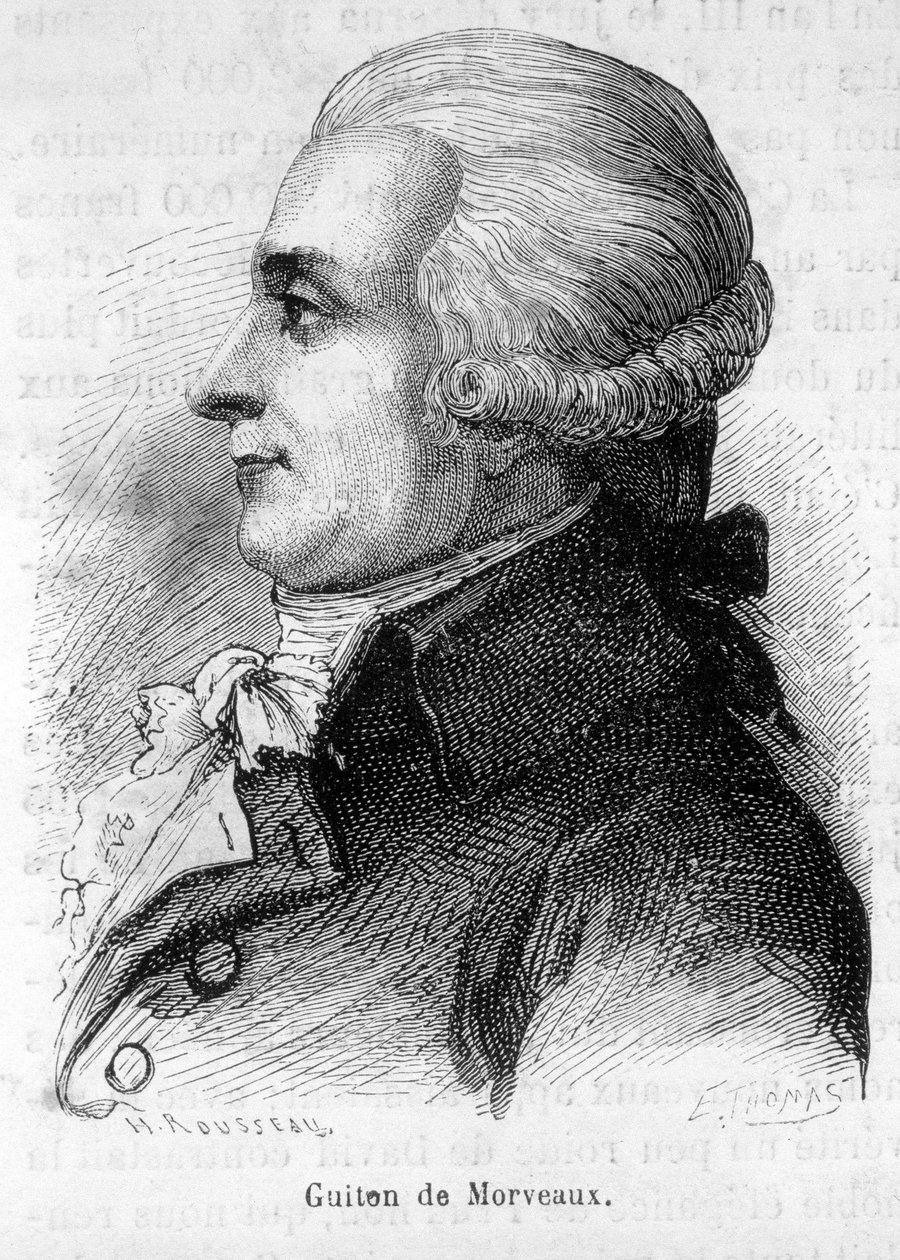 Portrett av baron Louis-Bernard Guyton-Morveau (Guiton) (1737-1816), fransk politiker, kjemiker og revolusjonist - i "" L