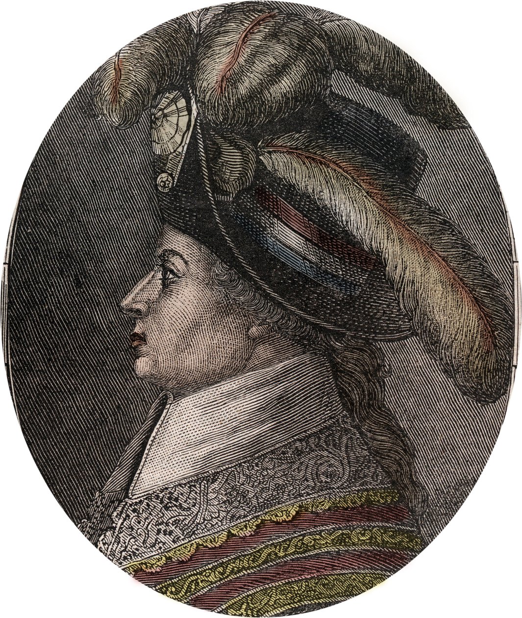 Portrett av Barthelemy Francois Marie (Marquis) (1747-1830) (Balthazar Francois, Marquis of Barthelemy) - gravering i "" Nouvelle Nationale Encyclopedia"" av Maurice La Charest - 1870 - av French School