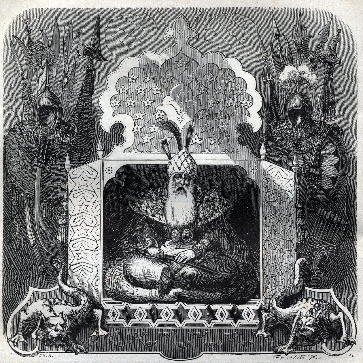Portrait of Bayezid I (Bajazet av French School