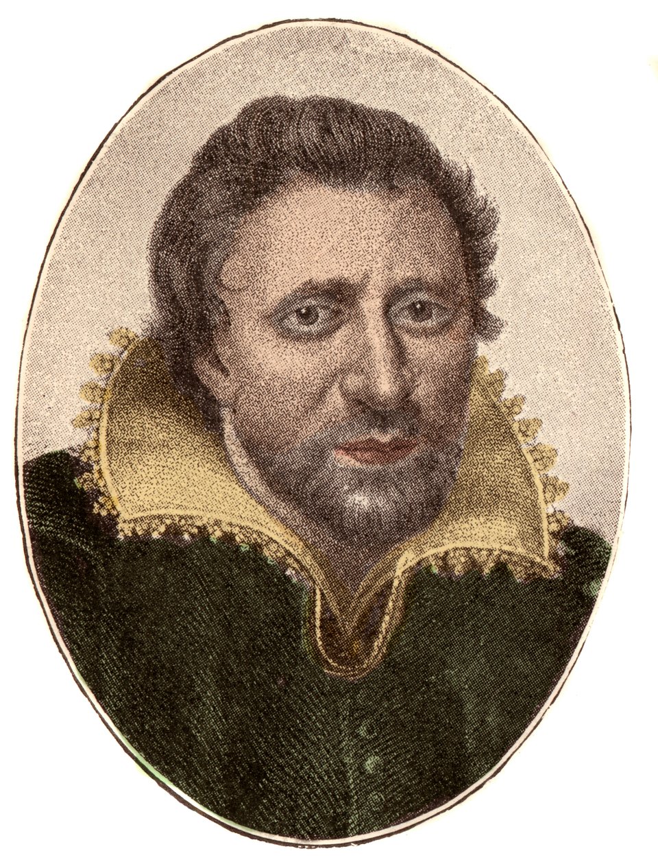 Portrett av Ben Jonson (1572-1637), engelsk forfatter og dramatiker av French School