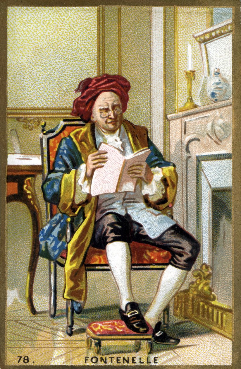 Portrett av Bernard Le Bouyer (Le Bovier) av Fontenelle (1657-1757). Kromolitografi fra slutten av 1800-tallet. av French School