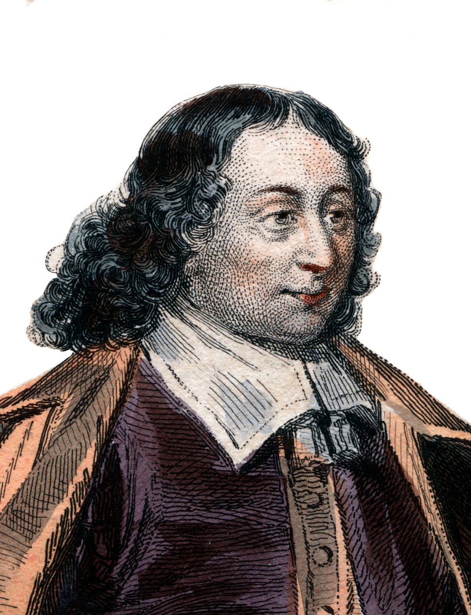 Portrett av Blaise Pascal (1623-1662), fransk matematiker og forfatter. av French School