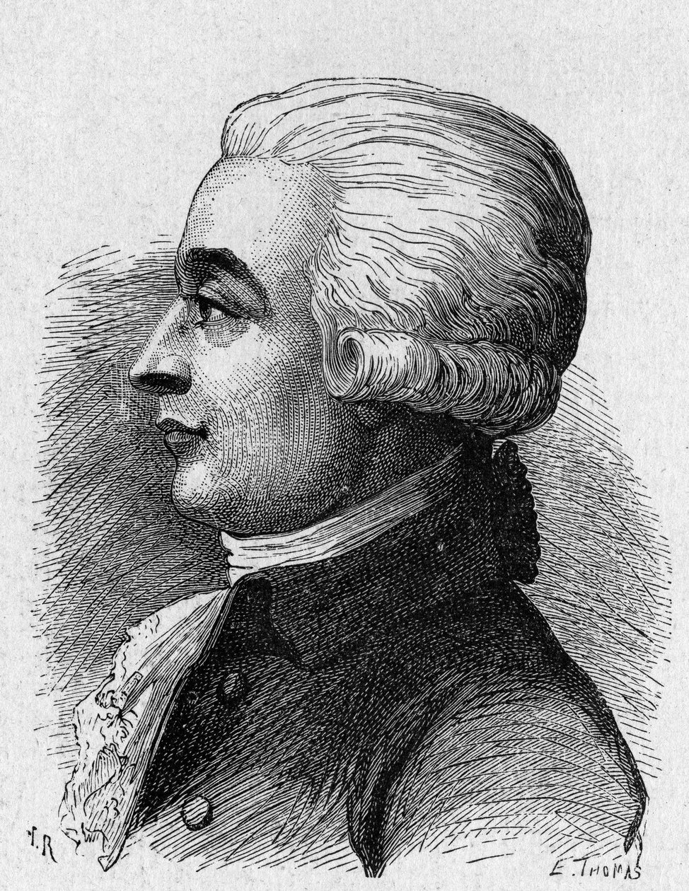 Portrett av Blanchard (1709 - 1853), fransk luftfart - i "" Album de la Science; berømte lærde; Store funn""" 1896. av French School