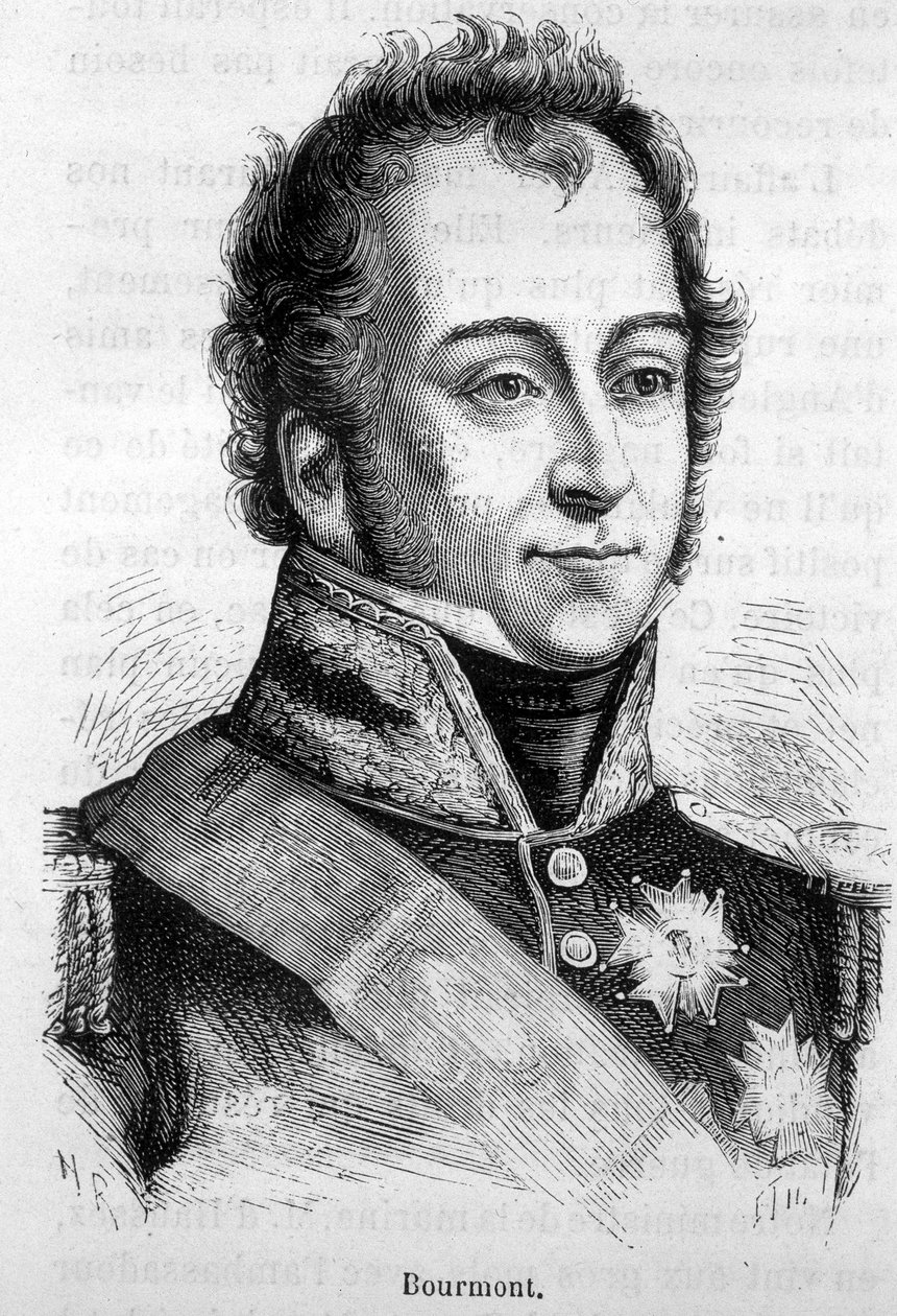 Portrett av Bourmont, grev av Ghaisnes, marskalk av Frankrike (1773 -1846) - i "" L
