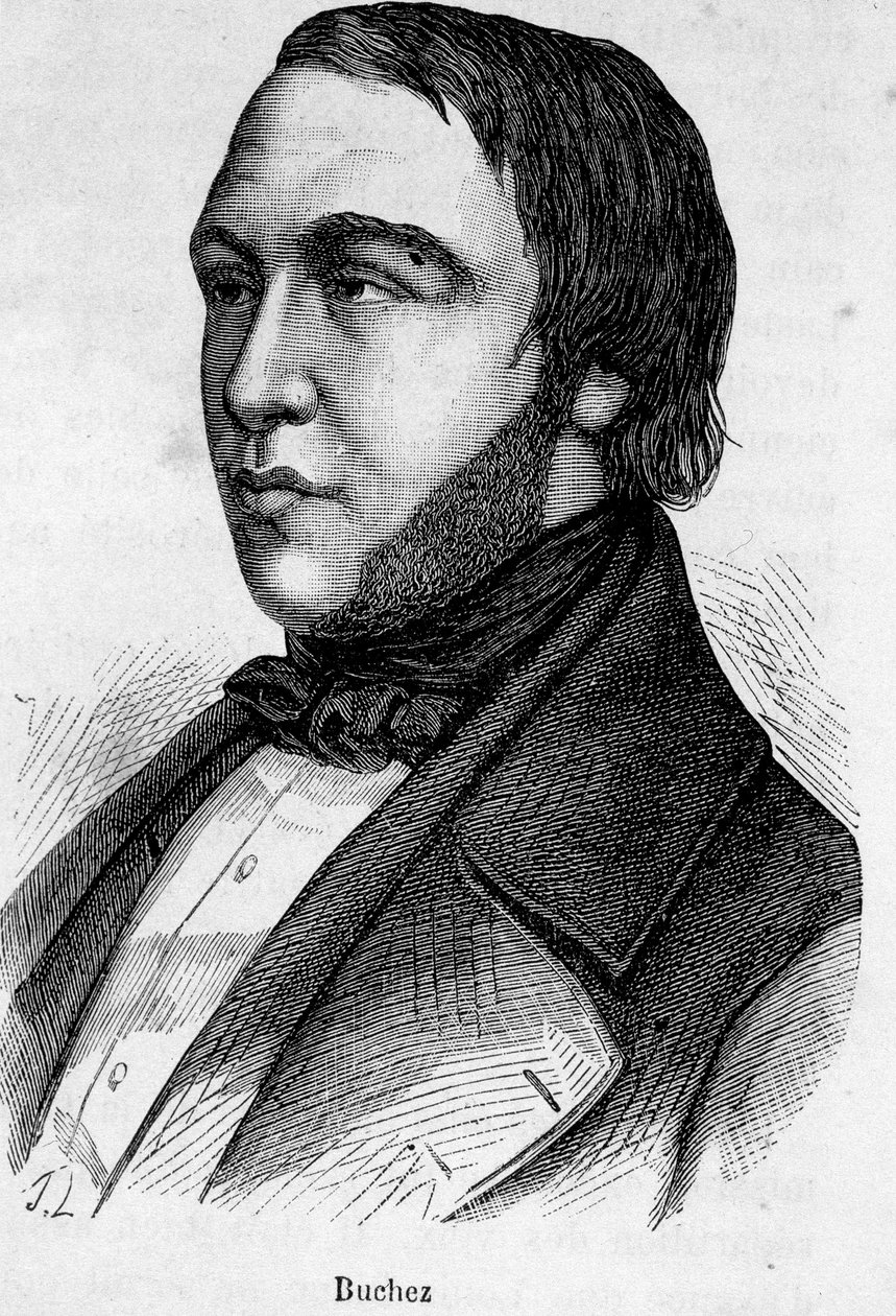 Portrett av Buchez, fransk filosof og politiker (1796 - 1865) av French School