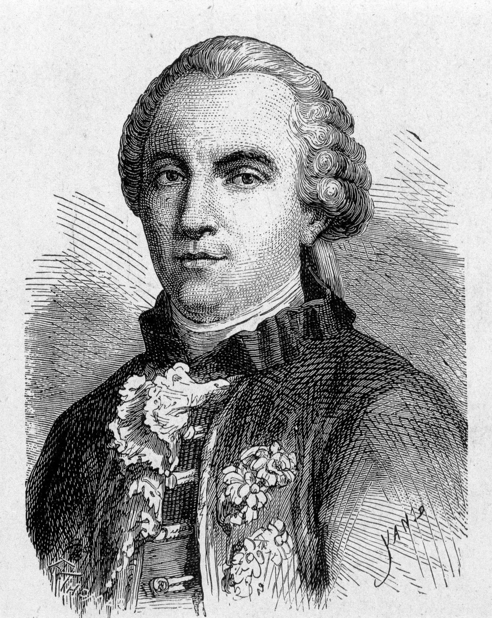 Portrait of Buffon (1707 - 1788) - i "" Album of Science; berømte lærde; Store funn""" 1896. av French School