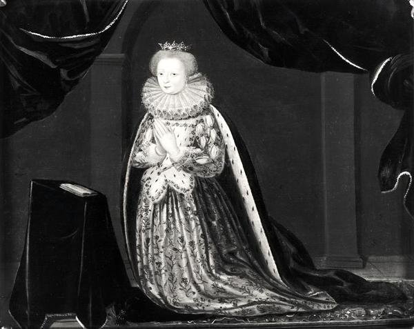 Portrett av Katarina av Cleves (1417-79) hertuginne av Guise av French School