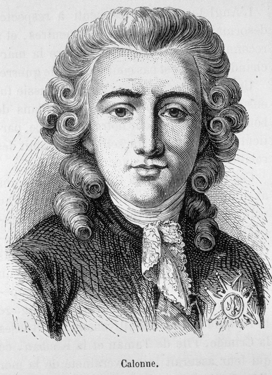 Portrett av Charles Alexandre de Calonne, fransk politiker (1734 -1802) - i "" L