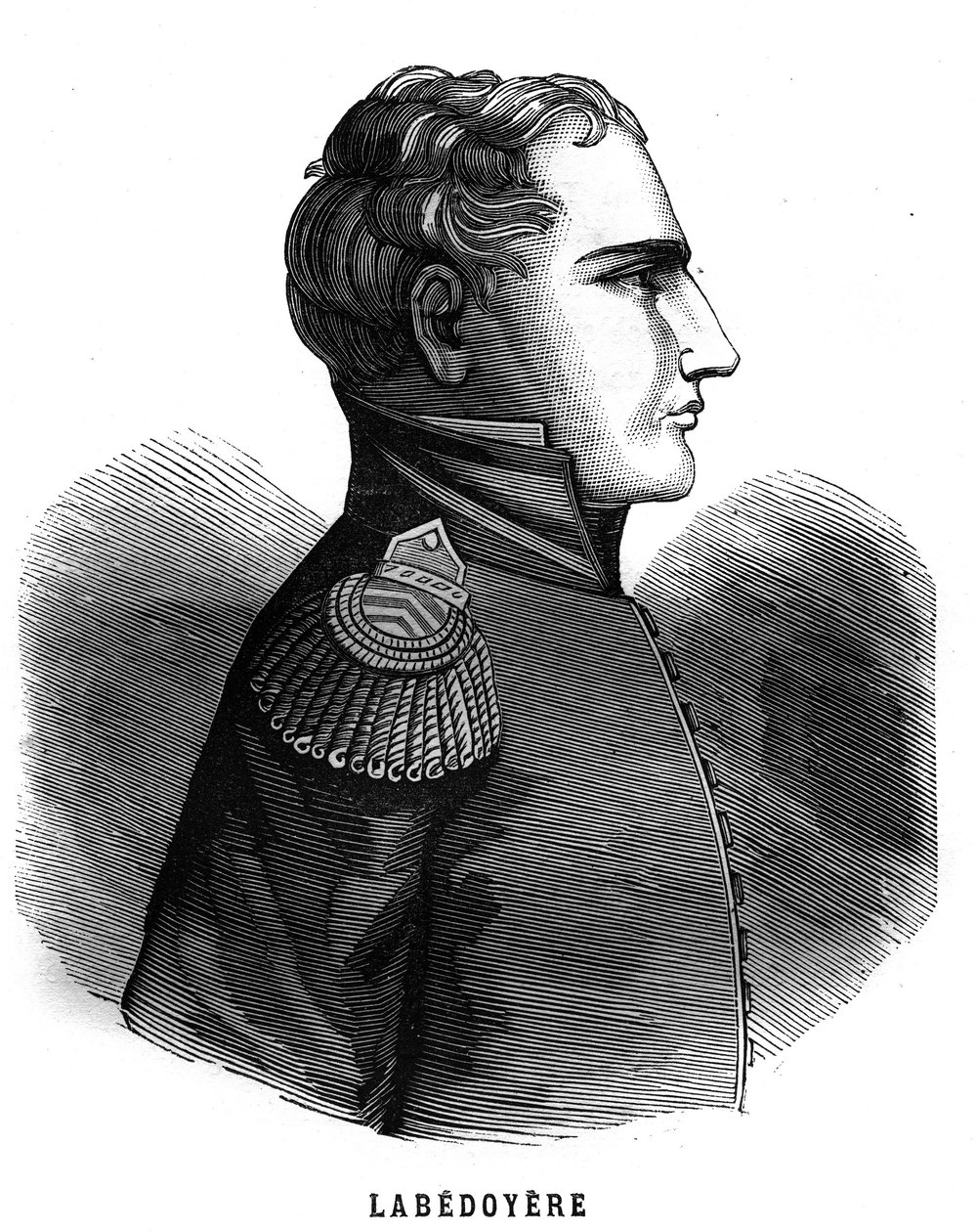 Portrait of Charles Angelique Francois Huchet de La Bedoyere (Labedoyere av French School