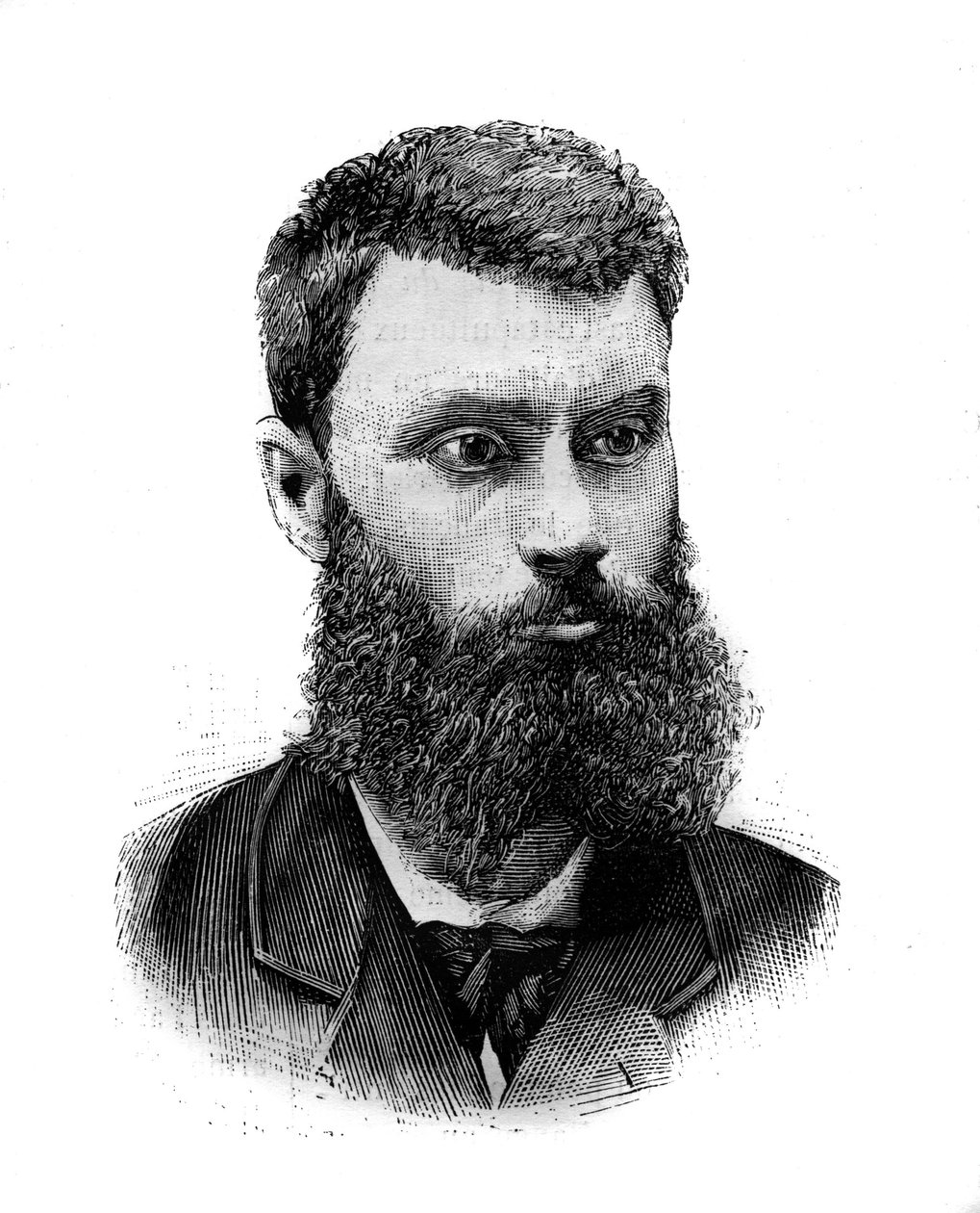 Portrett av Charles Camille Pelletan (1846-1915), fransk politiker, journalist og forfatter. Gravering i ""The Illustrated World"", 2. januar av French School