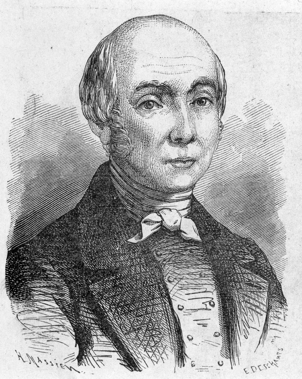 Portrait of Charles Dallery (1754 - 1835), - in “” Album of Science; illustrious scholars; Great discoveries””” 1896. av French School