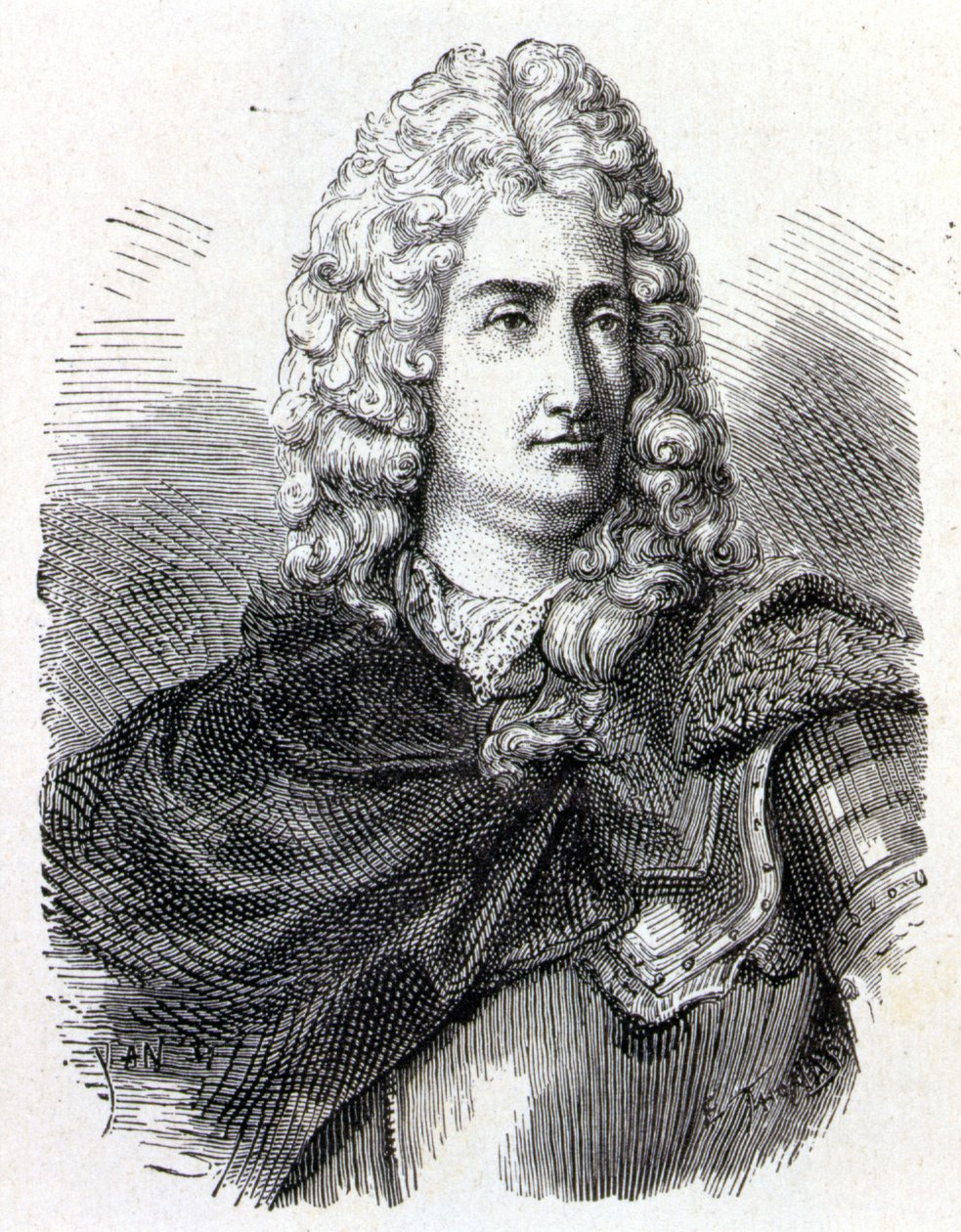 Portrett av Charles François Du Fay (Dufay?) (1698 - 1739), fransk kjemiker og fysiker - i "" Album de la Science; berømte vitenskapsmenn; Store funn""" 1896. av French School