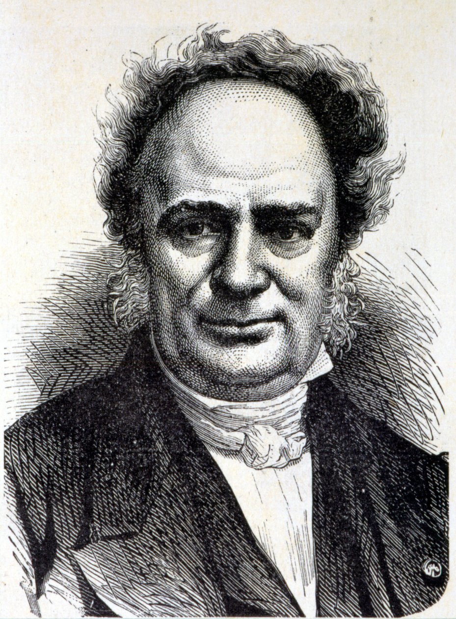 Portrait of Charles Frederic Kuhlmann (1803 - 1881) - in “” Album of Science; illustrious scholars; Great discoveries””” 1896. av French School